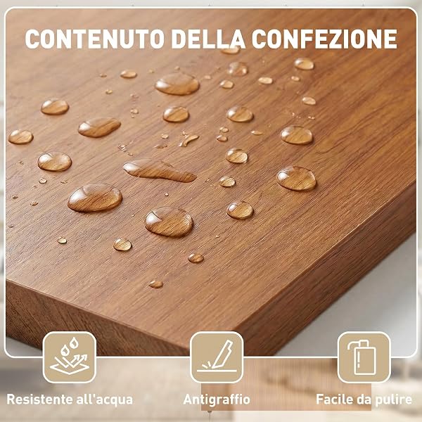 HOMCOM Porta Scorrevole Interna Muro 75x210 cm, Binario Silenzioso in Lega di Alluminio, Kit Ferramenta, Guida, Porta da Interno in Stile Minimalista, in MDF, Impermeabile, per Cucina, Bagno, Ufficio - 3