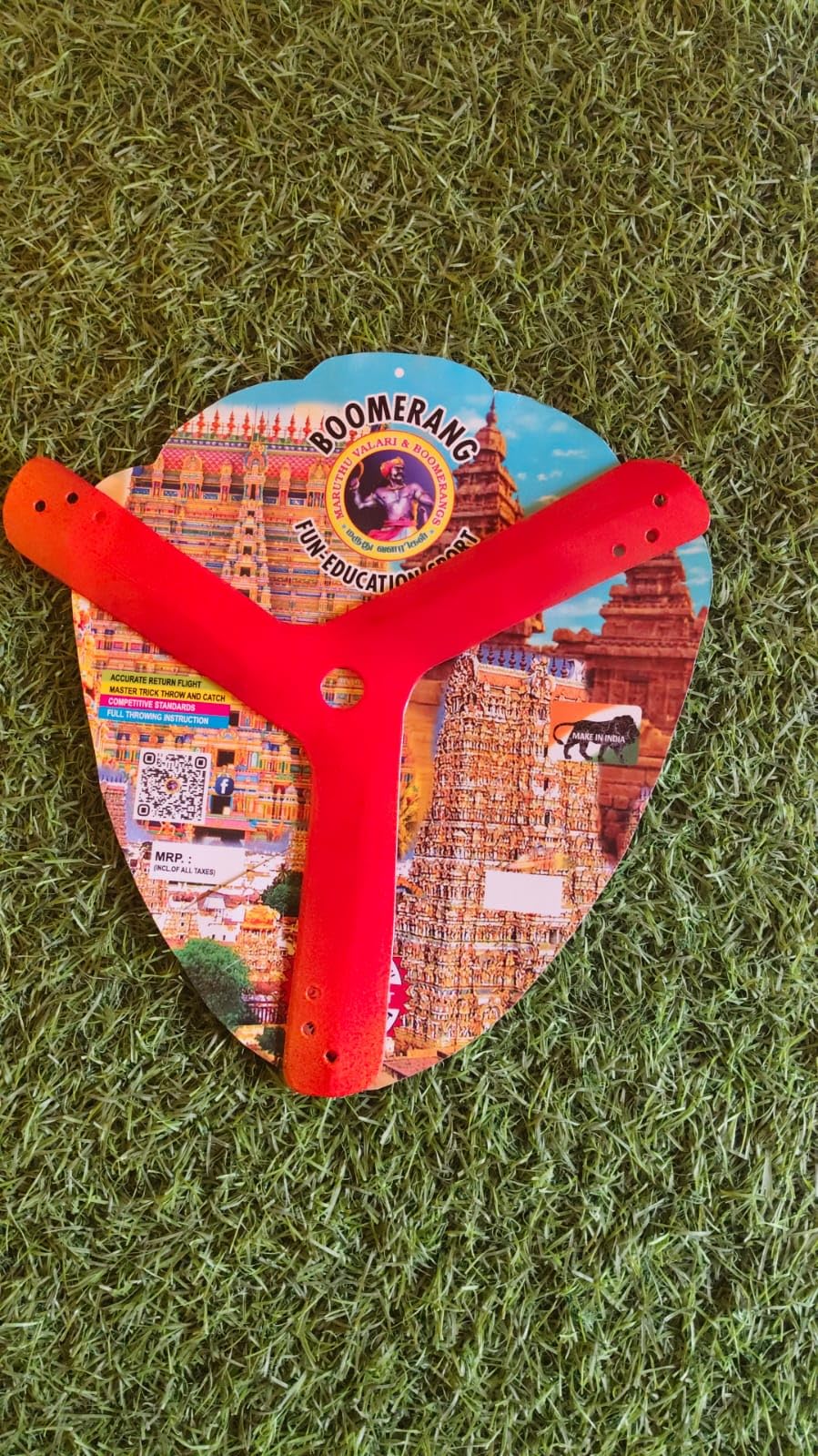 Short-Range Boomerang - Lightweight Plastic | for Beginners & Kids
