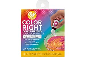 Wilton Color Right Performance Food Coloring Set, Eight Primary Colors