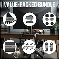 Vista 4 de Bandeja de Gestión de Cables Bajo el Escritorio Sin Taladro - Extensible de 16" a 31" de Acero Resistente Ocultador de Cables de Escritorio