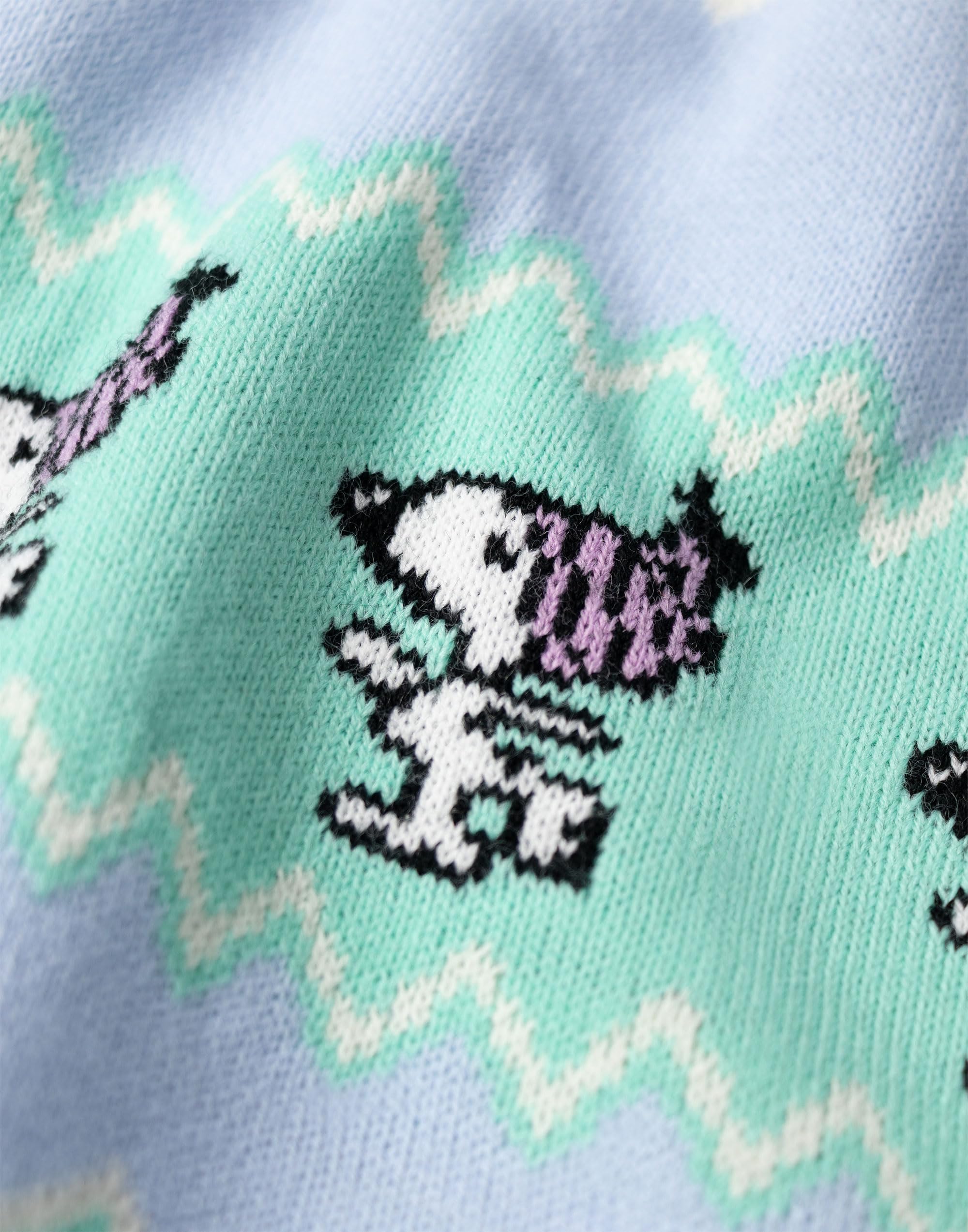 Peanuts Snoopy Damen-Weihnachtspullover in Mehreren Farben | Langärmliger Rundhalsausschnitt | Cartoon-Weihnachtskleidung | Festliche Kleidung für Weihnachtsfeiern Merch