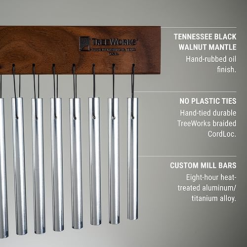Miniatura 3 de TreeWorks Chimes Instrumento de percusión clásico de una sola fila de barra grande - Fabricado en Estados Unidos (TRE35)