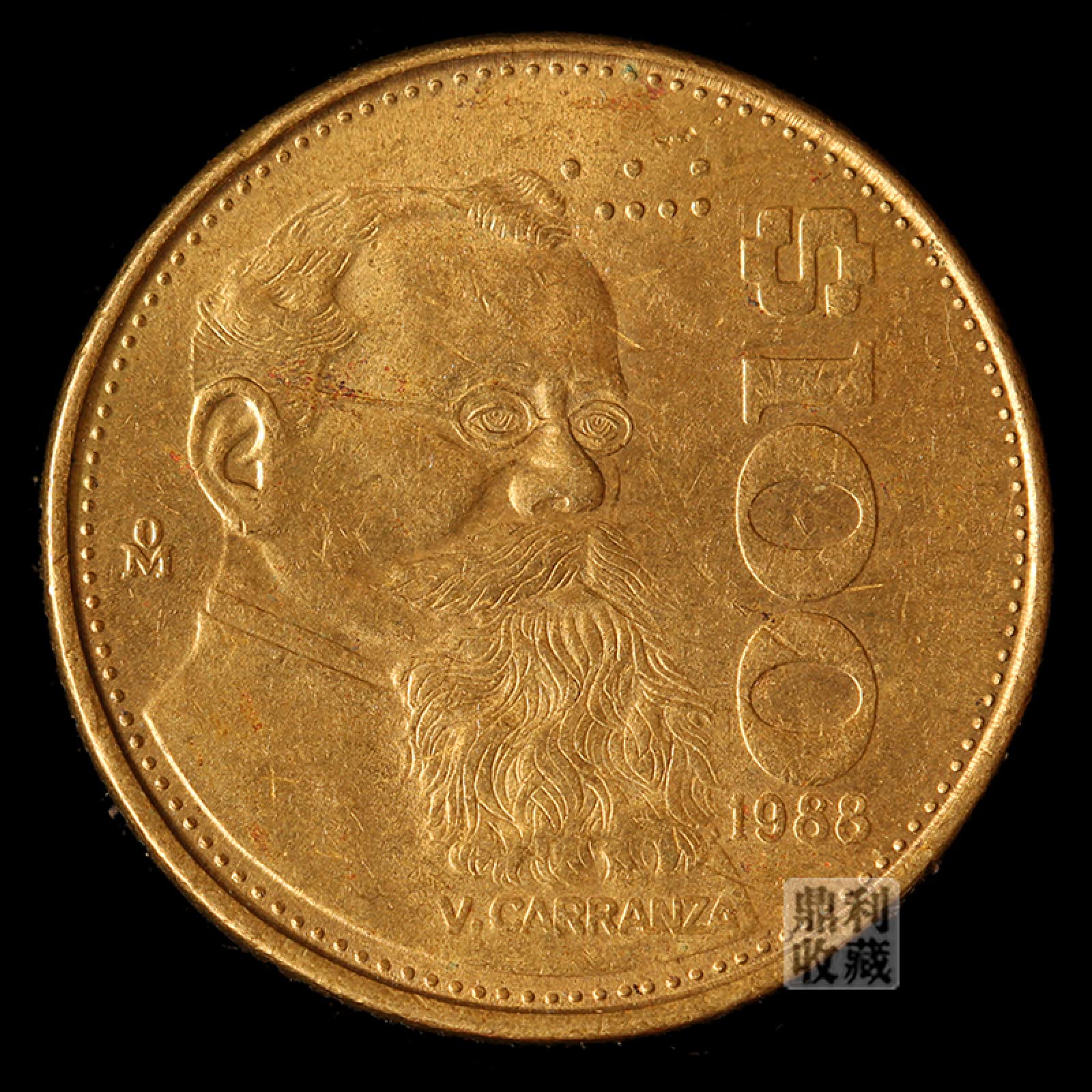 Gold Coin Moneda De Oo De 50 Pesos Mexicanos De Oo (1821 1947
