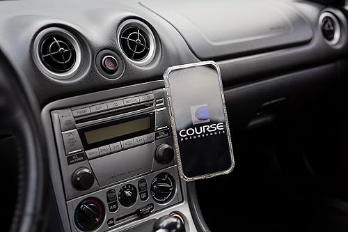 Miniatura 2 de Course Motorsports DirectFit Soporte de teléfono – Carga magnética o inalámbrica para Mazda Miata (1998-2005) Compatible con todos los teléfonos –