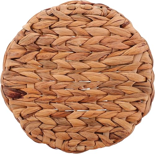 Miniatura 9 de CHILDWEET Cesta de mimbre de gran capacidad, cesta de almacenamiento blanca, organizador tejido para decoración del hogar