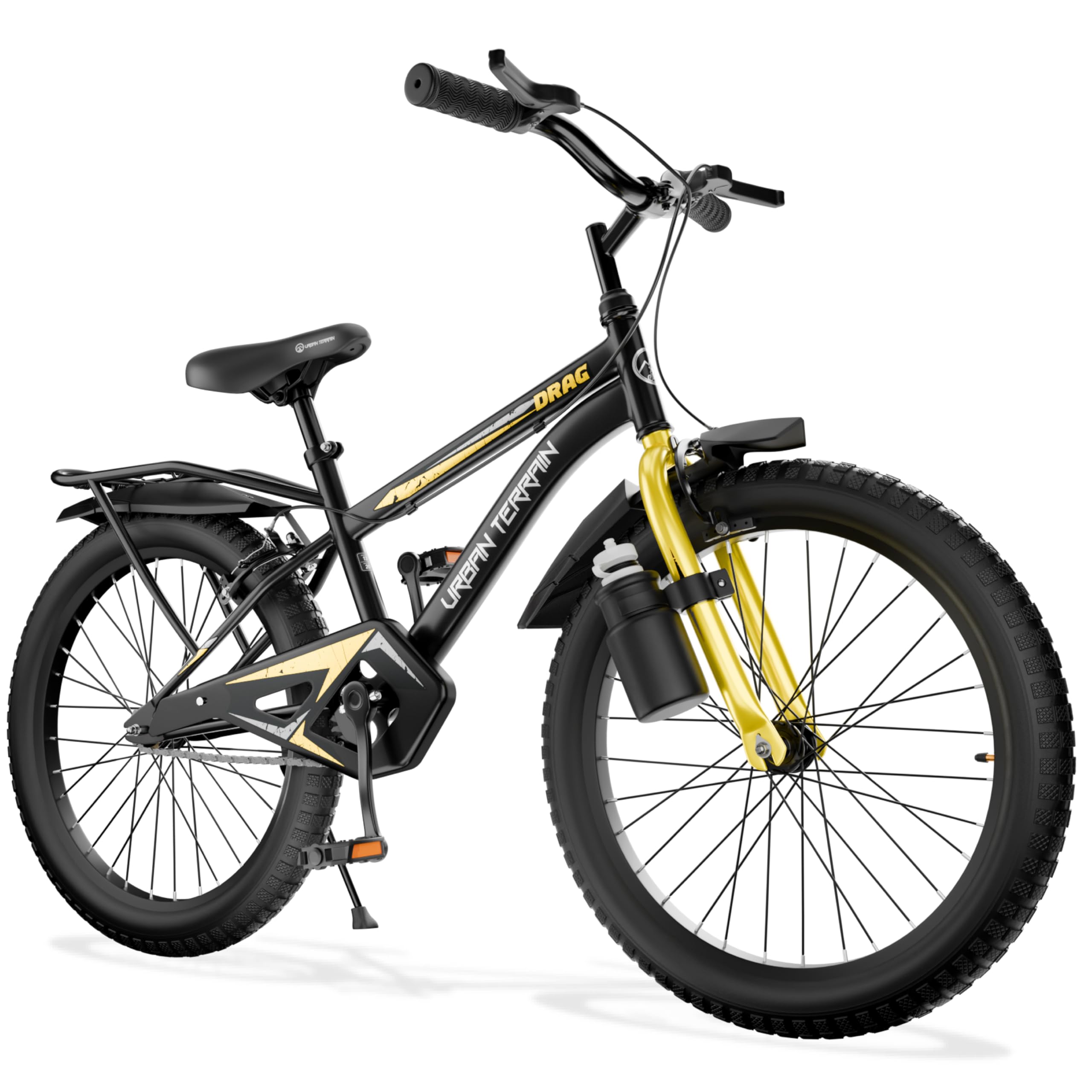 Urban Terrain Drag 20T Single Speed Kids Cycle, Black-image-17