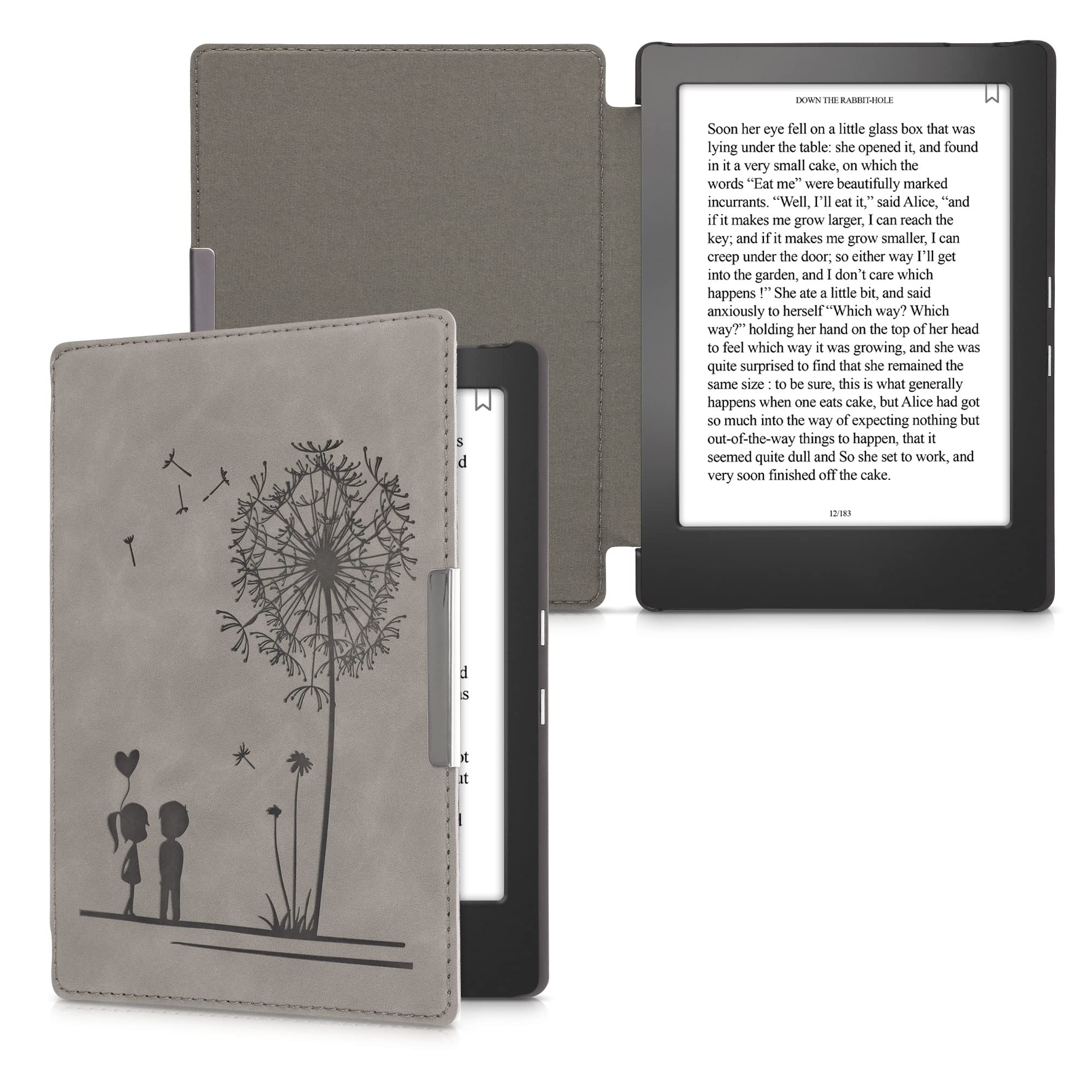 Kwmobile Étui à Rabat Magnétique Pour Kobo Aura H2O Edition 1 - Similicuir Bleu Foncé