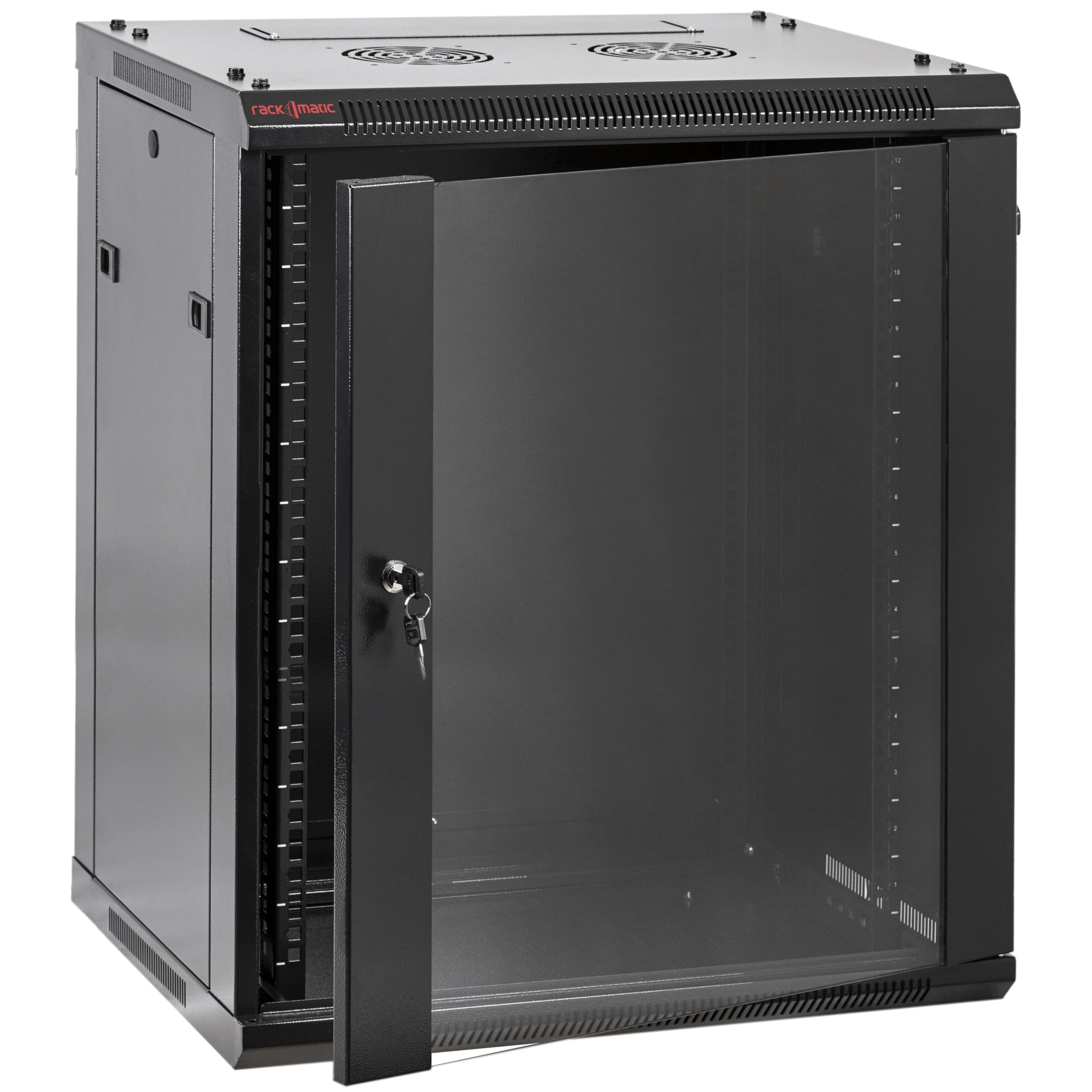 Armario rack mural 19" 15U 570x450x790mm pared SOHORack desmontado DIY de RackMatic