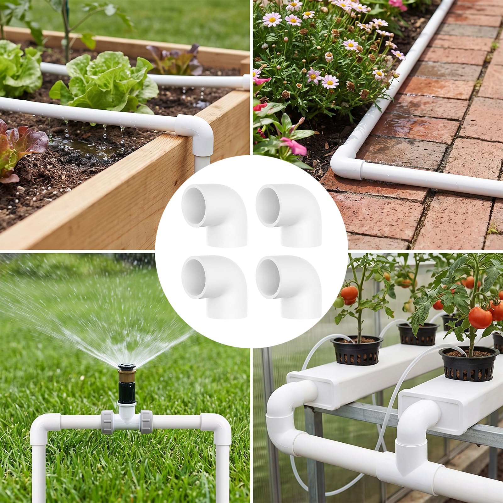 Raccordi a gomito per tubi in PVC da 90 gradi, 90MM