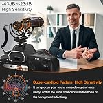 COMICA VM20 Shotgun Microphone, Professional Super Cardioid Video Mic with Shock Mount, Camera Microphone Kit for Smartphone/DSLR Camera/Camcorder, Perfect for Interview, Video Shooting, Vlog