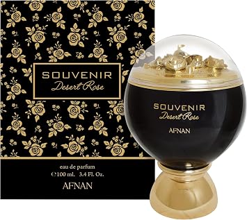 Afnan Souvenir Desert Rose Eau De Parfum for Women, 3.4 Fl. Oz