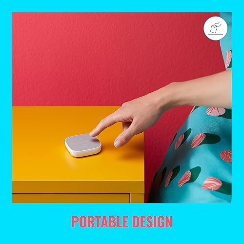 Miniatura 4 de WiZ Connected Botón inteligente portátil - Viene con 2 pilas alcalinas AAA - Interruptor de luz inalámbrico - Control con aplicación - 1 paquete