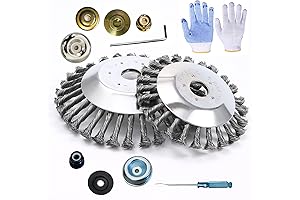 Steel Wire Rotary Brush Cutter,Trimmer Head With 8" Wire Trimmer Blade