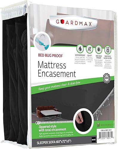 Miniatura 43 de Guardmax Funda de colchón de punto con cremallera, tamaño Queen, impermeable y a prueba de chinches, ropa de cama cómoda, suave y silenciosa con 2 -