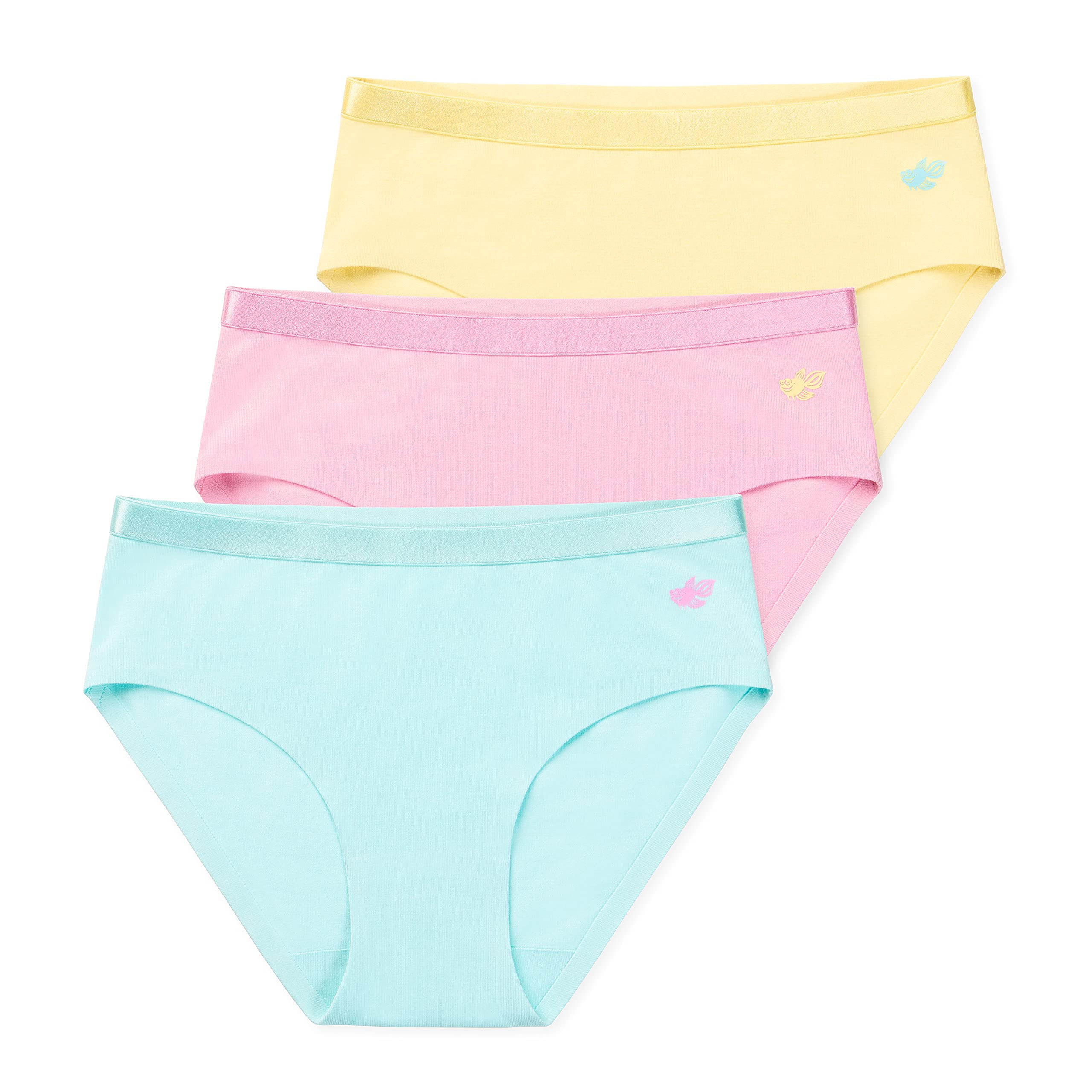 Lucky Me Bella Briefs Girls Soft Cotton Tagless Underwear