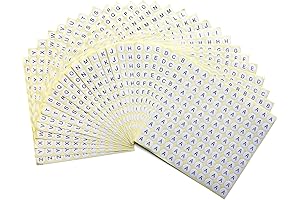 Round Mini Letter Stickers from A-Z: Essential Self-Adhesive Labels for Organization and Creativity