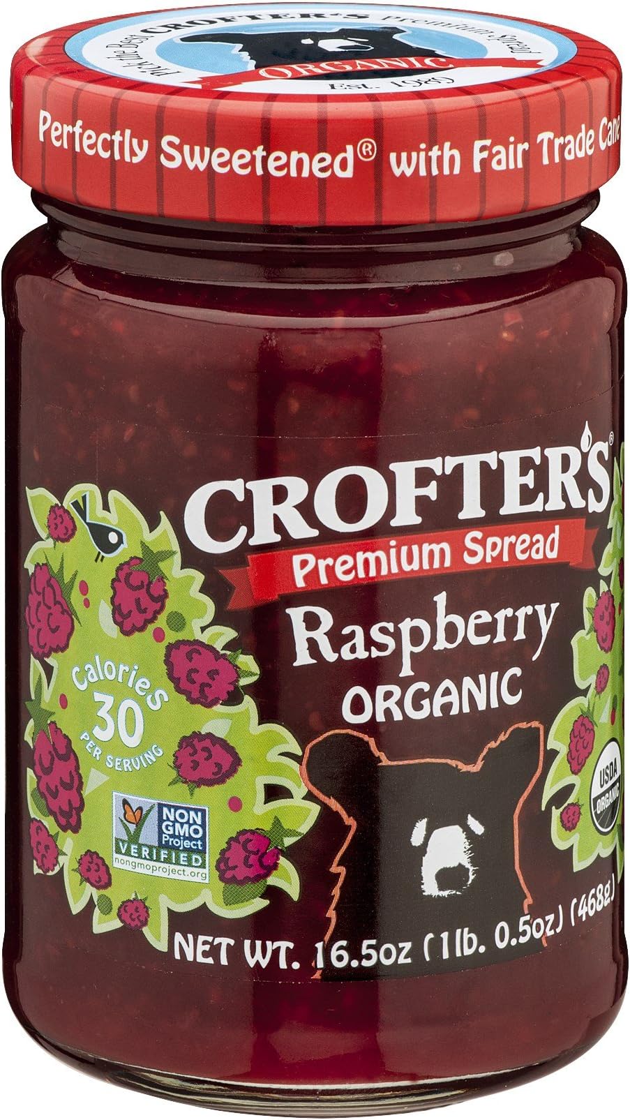 Crofters Raspberry Conserves ( 6x16.5 OZ)