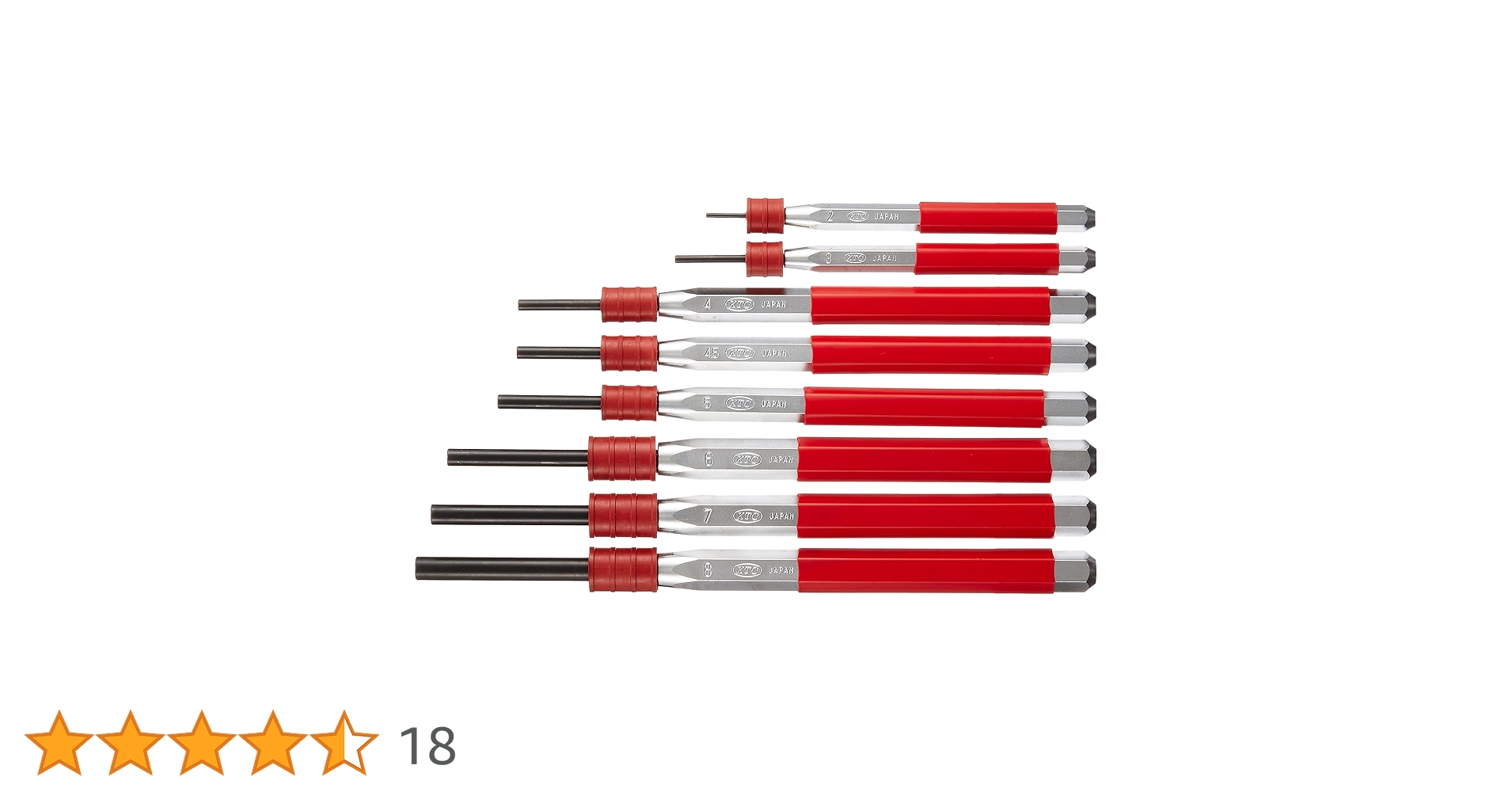 京都機械工具 KTC ノックピンポンチセット 8本組 PK8 464 Amazon | 京都機械工具(KTC) ノックピンポンチセット 8本組 PK8