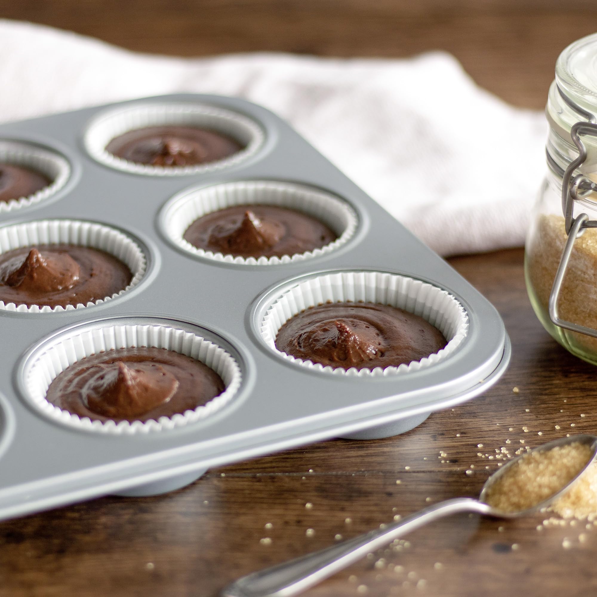 Städter Moule à Muffins, métal, Gris, 35 cm