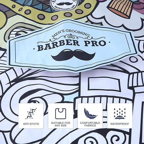 Miniatura 5 de STYLANCE Capa de peluquería profesional para corte de cabello, capa de peluquería de salón, capa de corte de pelo, accesorios de corte de pelo de