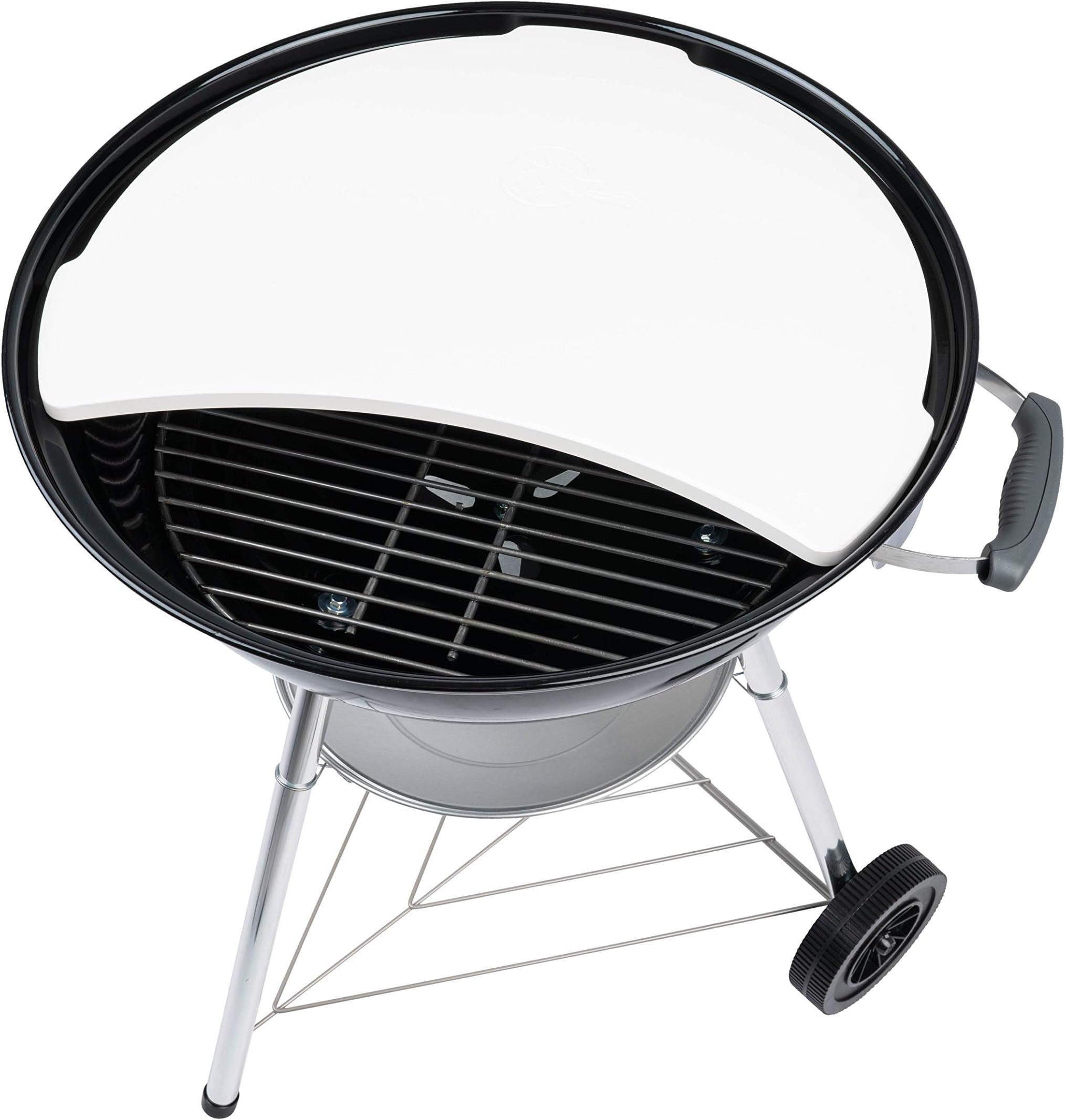 Smoking Stone & Pizza Stone for 22" Weber Kettle Grill Accessories - Chargriller - Heat Deflecting Grill Stone - Ceramic Accessory Turns Your Charcoal Grill Into a Smoker or Outdoor Oven - BBQ Dragon