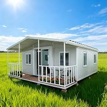 Durable Prefabricated Folding House, Portable Living Cabin with Roof, Ideal for Construction, Camping, Field Offices, Farm Use, and Temporary Housing