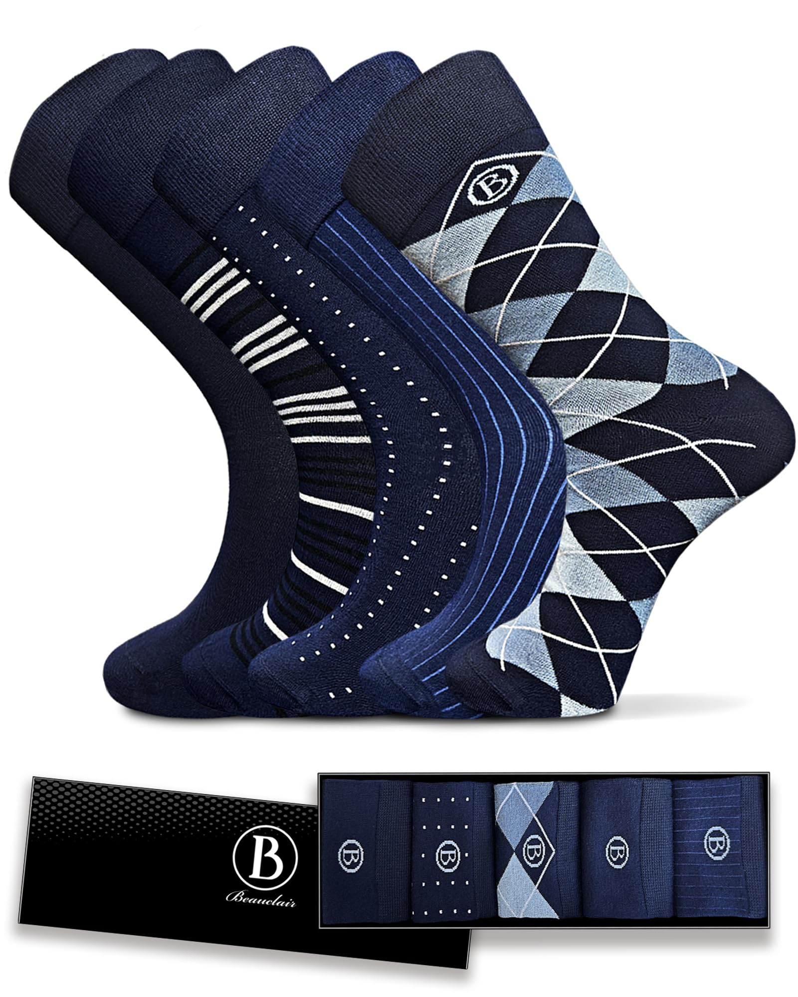 Easytwelve Bamboo Rayon Dress Socks