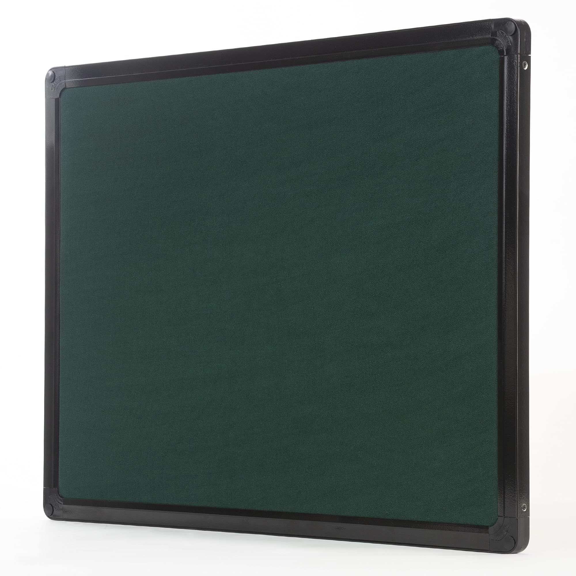 OBASIX Pin-up Bulletin Notice Board (2x3Feet) for School College Office | Superior Series Board With 20 Push-pins | Powder Coated Black Frame-Green-image-46