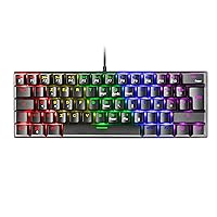 Mars Gaming MK60 Nero, Tastiera Gaming Meccanica FRGB