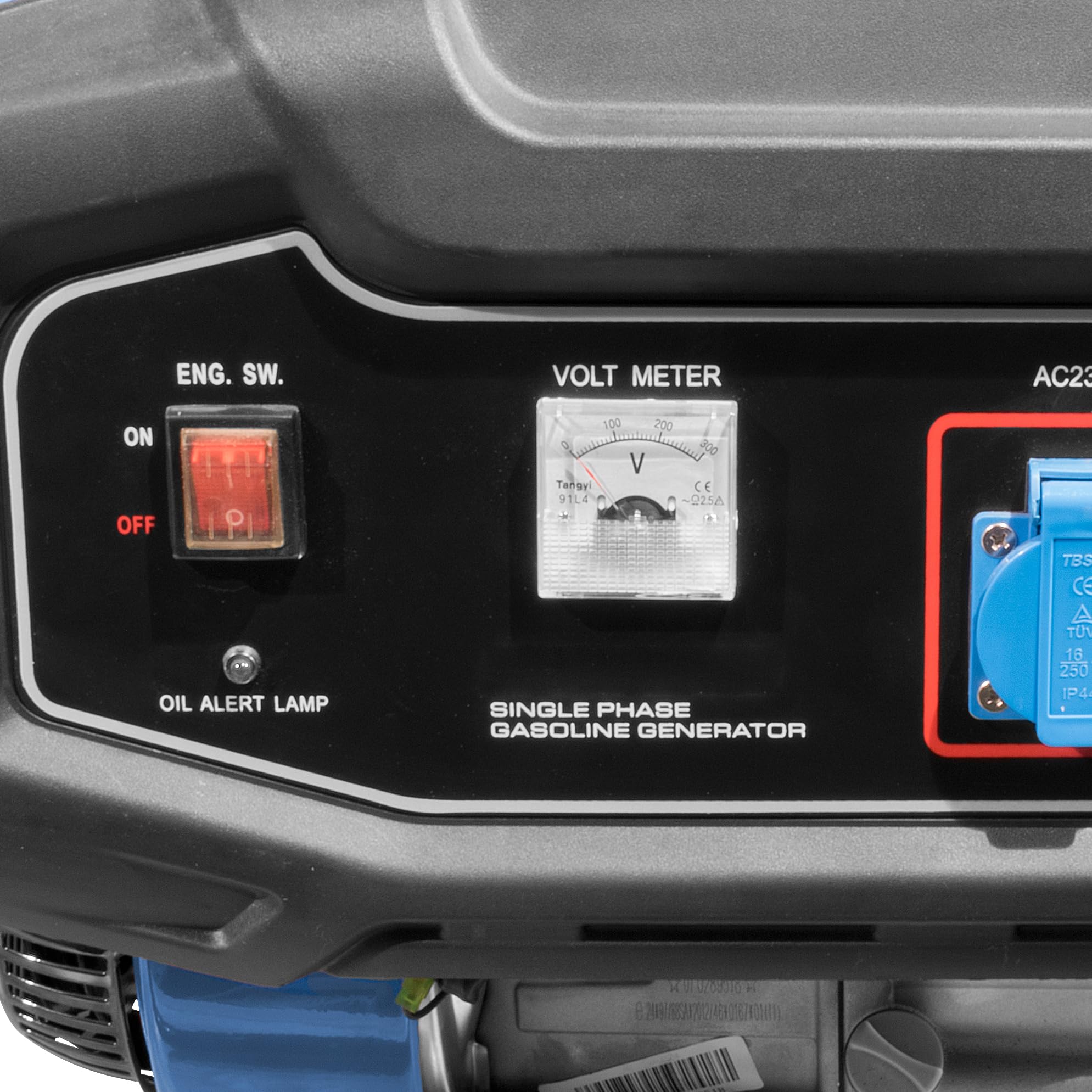 Güde Stromerzeuger GSE 2701 (4-Takt Motor, Benzin, 3,2/4,4 (kW/PS), 2x 230 V Steckdosen, max. 2200 W, Laufzeit bis 17 h, Tank 15 l, AVR, Überlastungsschutz, Tragerahmen, TÜV/GS-geprüft)