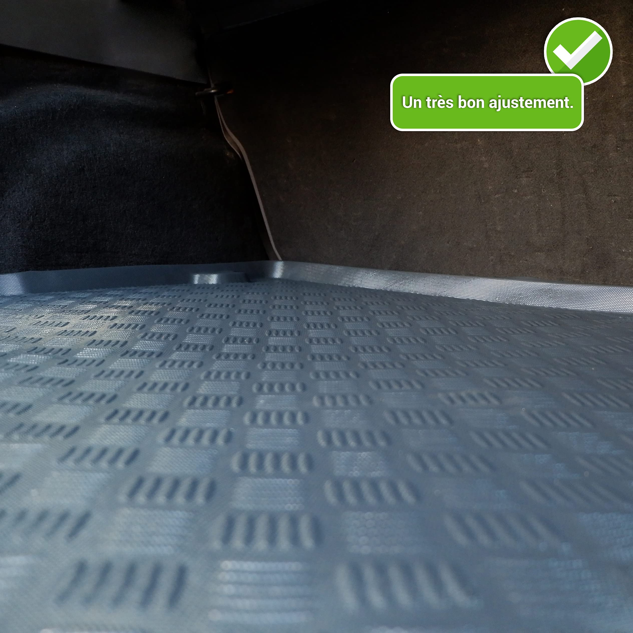 moto-MOLTICO Tapis de Coffre Bac de Voiture - Antidérapant Protection - Adapte pour: Citroen C3 2009-2016