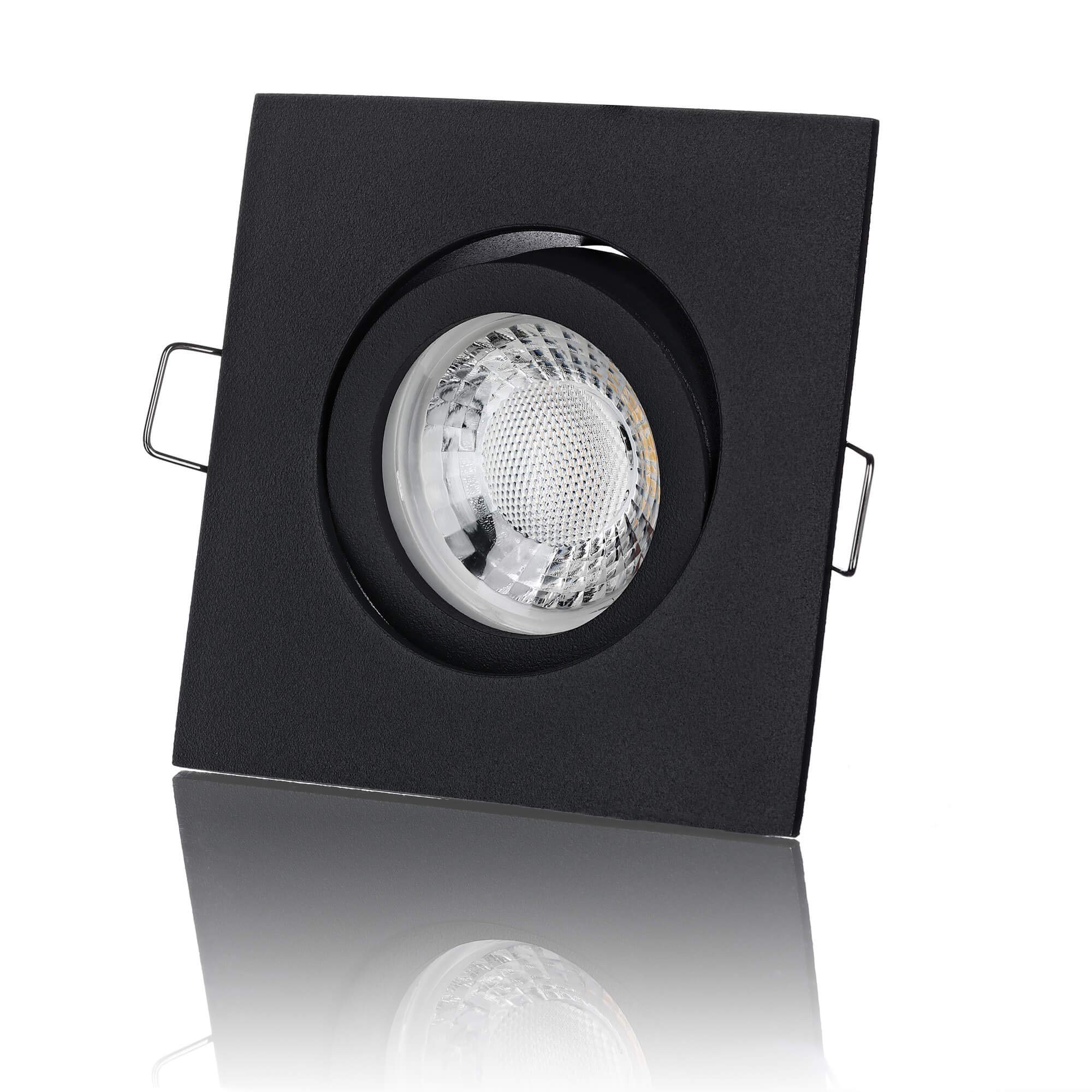 Lambado® LED Einbaustrahler 5W, Warmweiß, Dimmbar – Flach, Gold, 230V, Für Decke & Wand