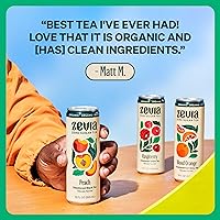 Vista 4 de ZEVIA Té negro de limón endulzado orgánico, 12 FZ