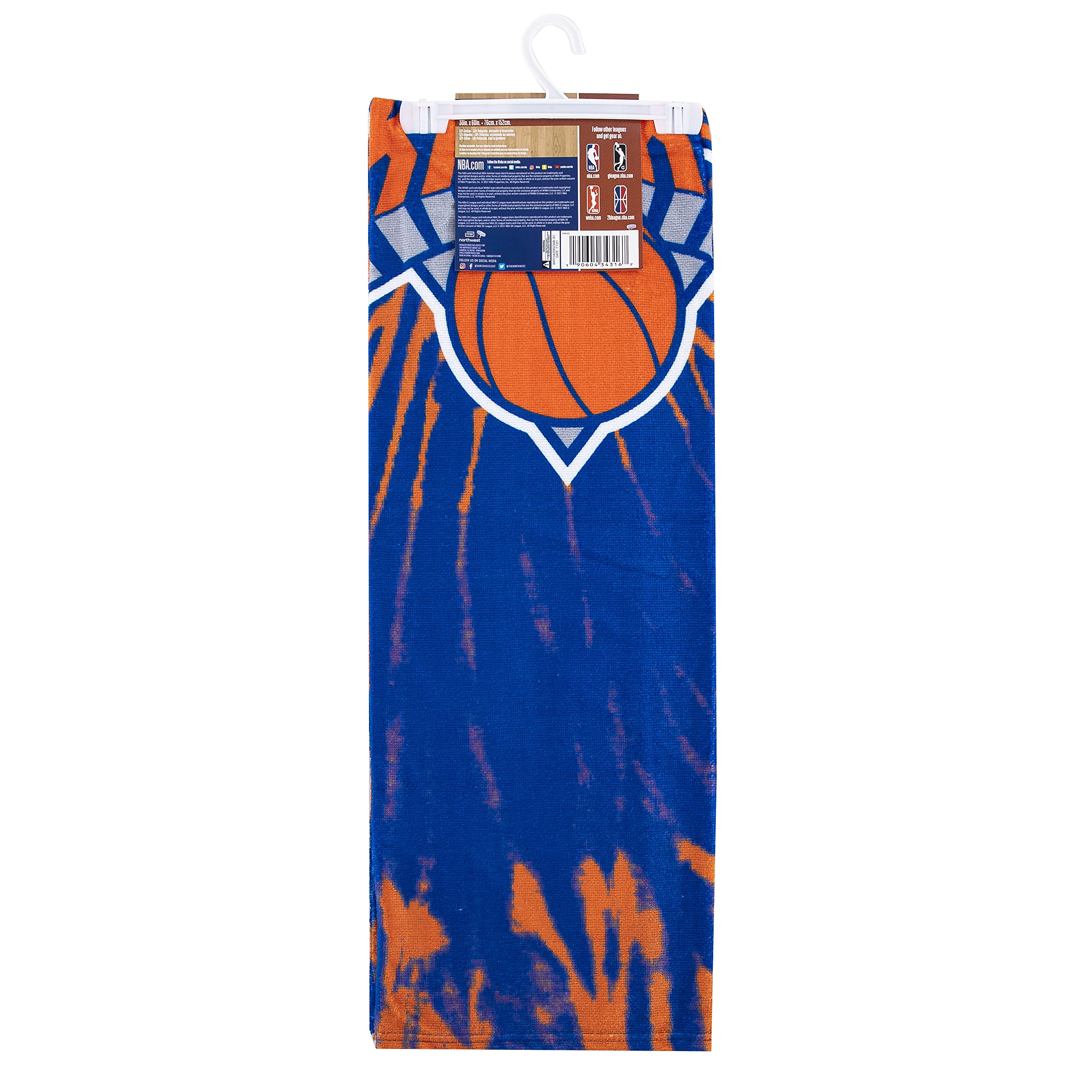 Northwest The Company NBA Serviette de Plage Golden State Warriors, 76,2 x 152,4 cm, psychédélique