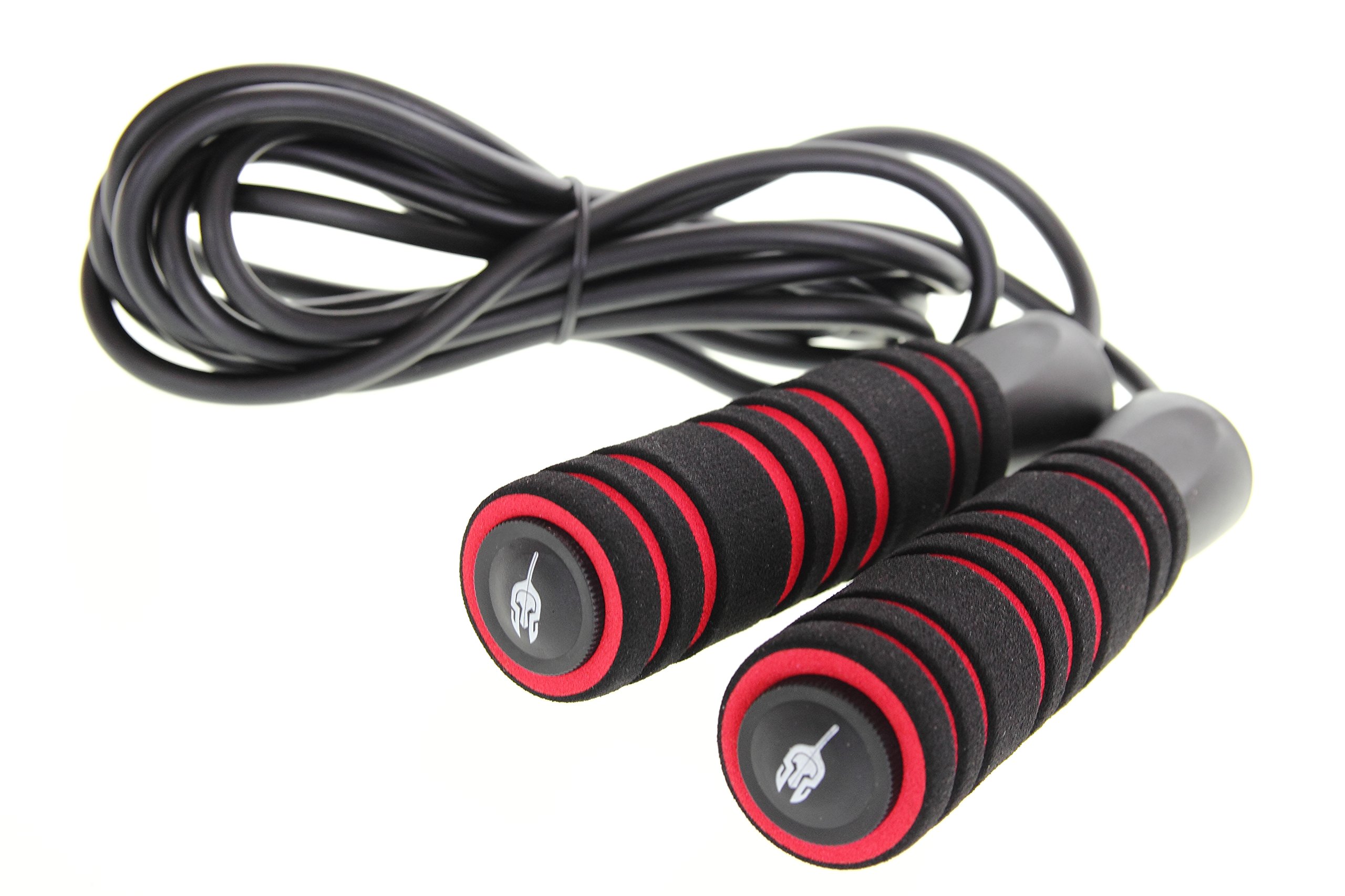 Spartan Spirit 10 Foot Adjustable Fitness Skipping Rope. Jump Your Way To - Blasting Fat - Increasing Endurance - Improving Cardio. Suitable for Boxing, MMA, Crossfit, HIIT and Other Intense Workouts