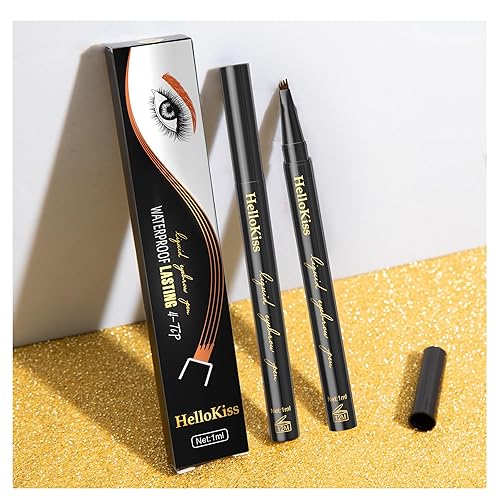 Miniatura 7 de Lápiz de cejas Micro-blading Pen  Bolígrafo de cejas de aspecto natural de 4 puntos, maquillaje de ojos con pelo de cejas microblading portátil y