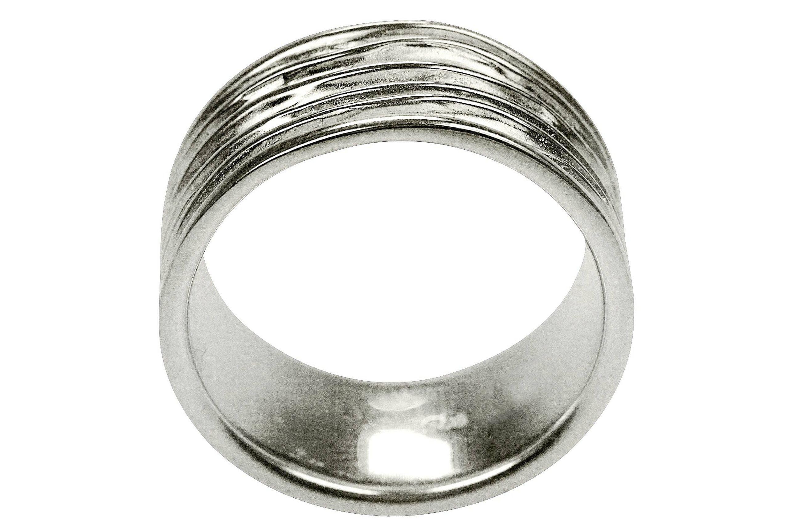 SILBERMOOS XL XXL Ringe in großen Größen Ring Damenring Herrenring Partnerring Bandring glänzend matt breit Sterling Silber 925 Größe 64, 66, 68, 70