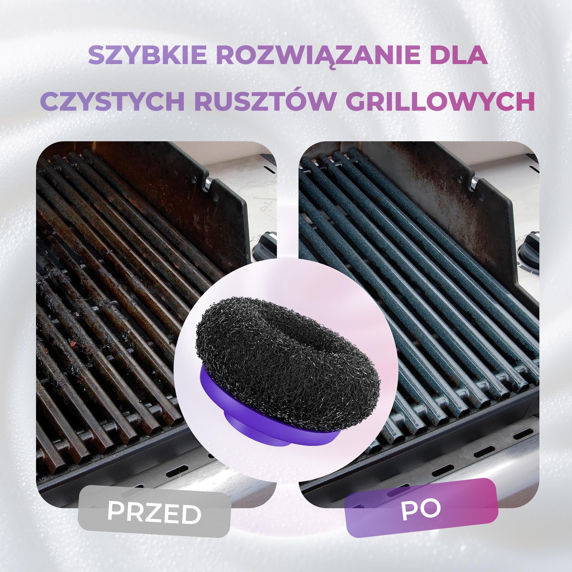Synoshi Pro Stalowa Głowica do Szczotki Elektrycznej 2 Szt | Do grilla, rdzawych powierzchni i twardych zabrudzeń.