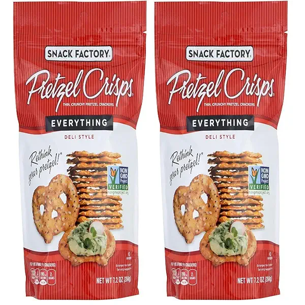 Snack Factory Pretzel Crisp Everything (Pack of 2) 1