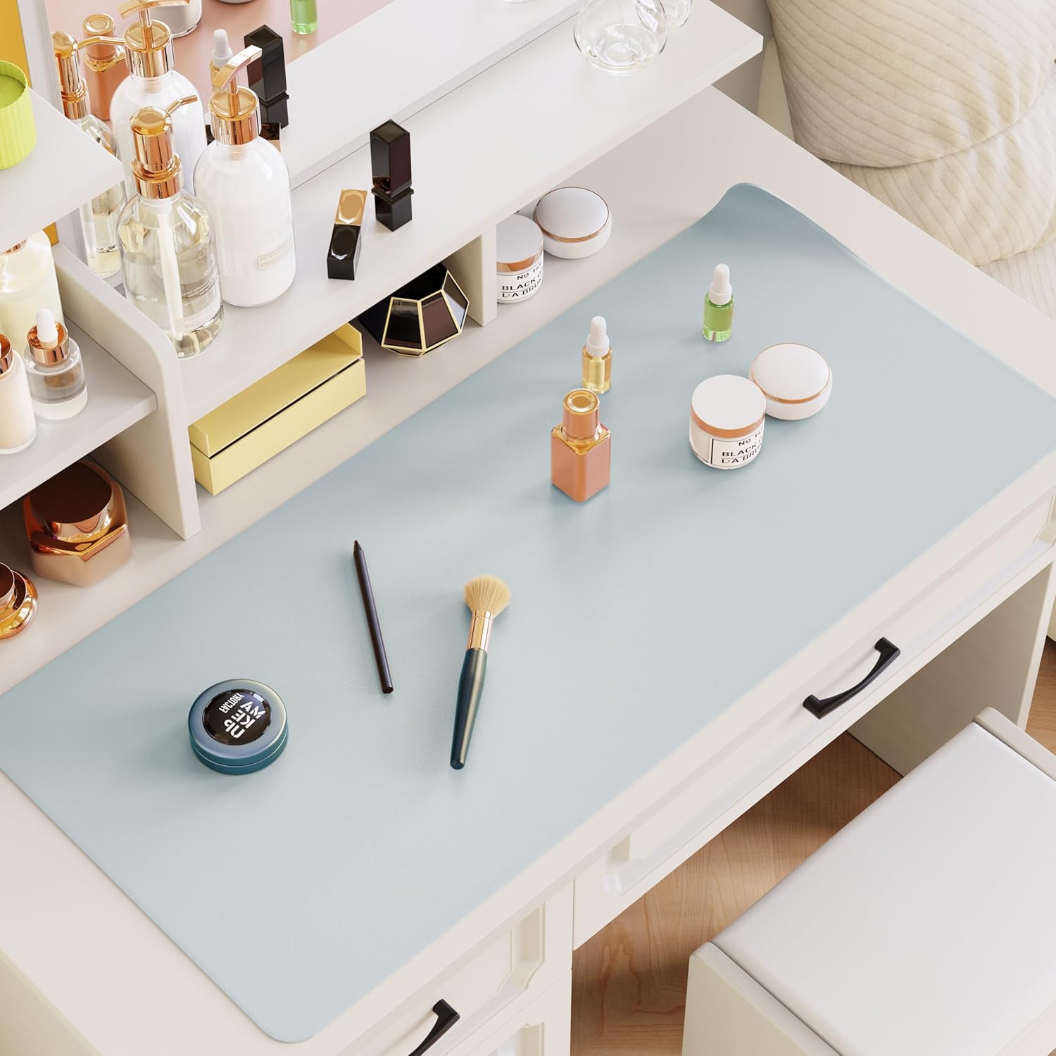 astimey Makeup Mat for Vanity Top Protector, Waterproof