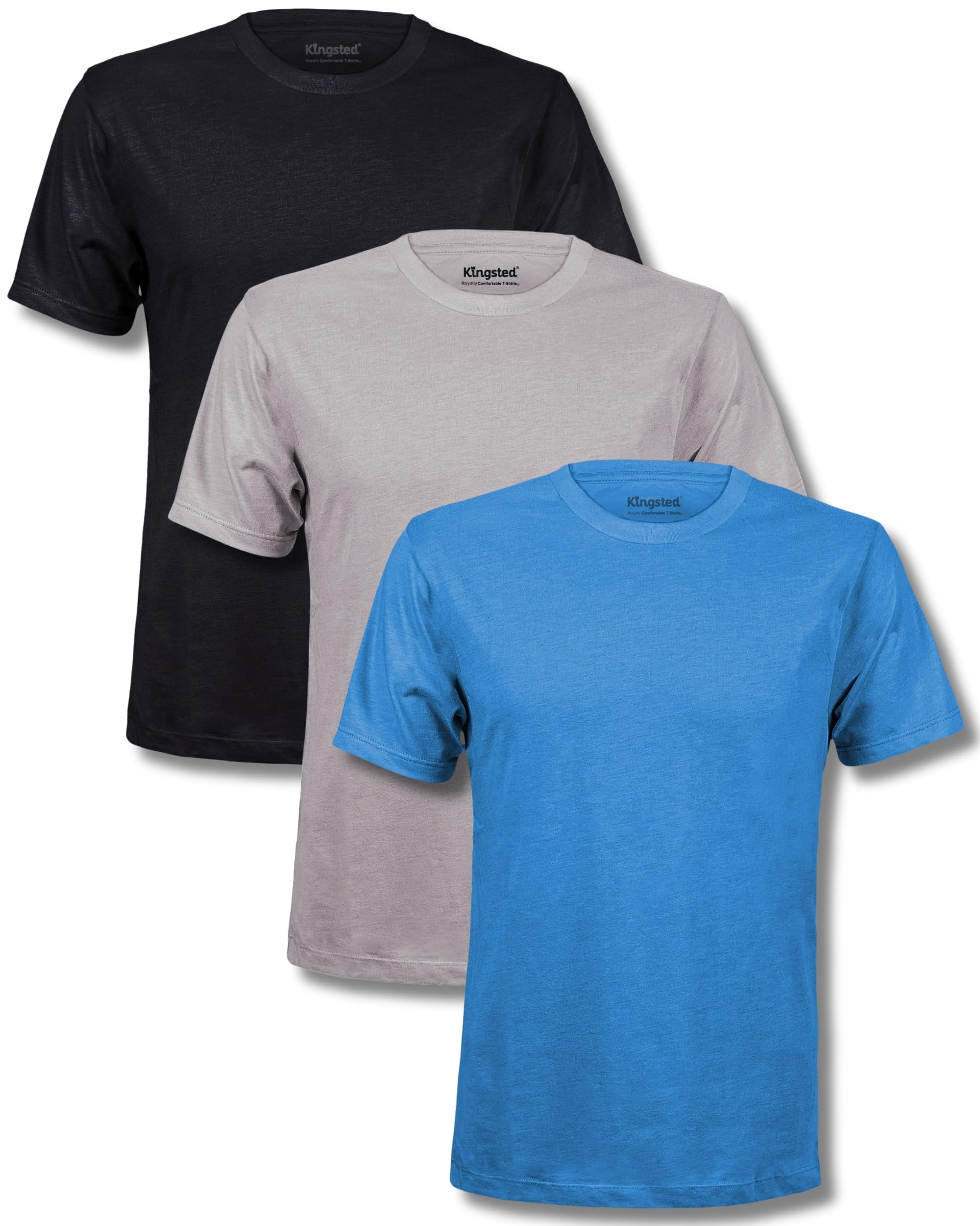 KingstedT-Shirts for Men Pack - Royally Comfortable - Super Soft Premium Fabric - Well-Crafted Classic Tee