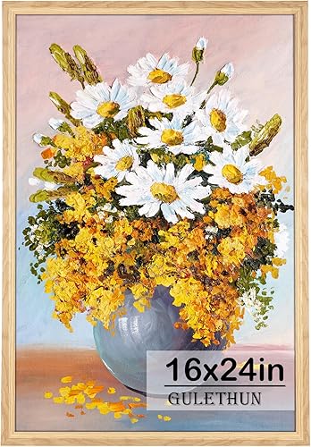 Vista 176 de GULETHUN Marco de fotos de 24 x 36 pulgadas, marco para póster blanco, decoración del hogar, marcos naturales de galería, formato horizontal