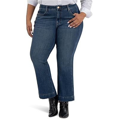 Джинсы KUT from the Kloth Plus Size Natalie High-rise Bootcut Side Inset-wide Hem