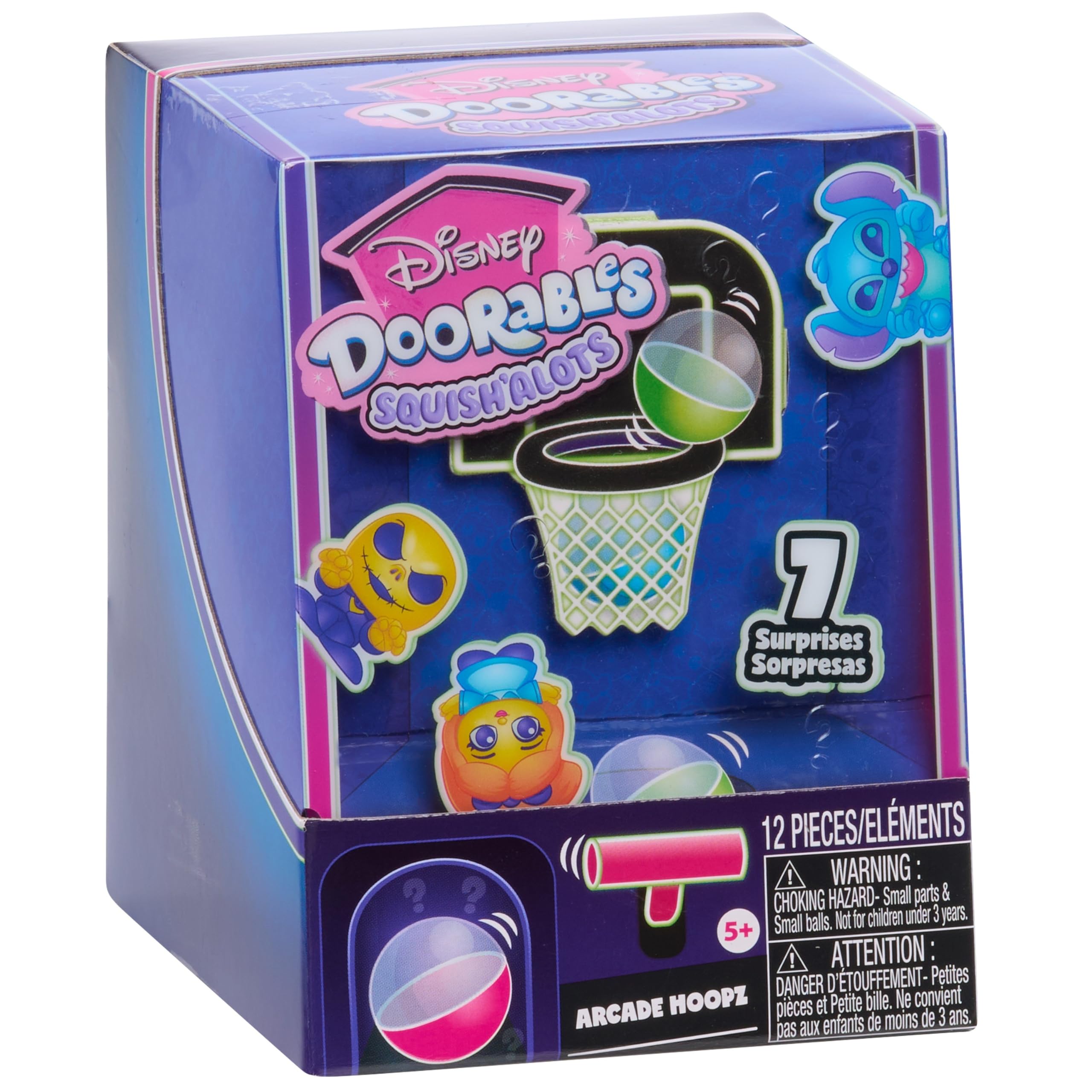 Disney Doorables Arcade Hoopz - Mini Basketball Arcade Game Toy with Surprise Collectible Squishy Figures, for Collectors, Fans, Tweens & Kids 5+, Kids Toys for Ages 5 Up by Just Play