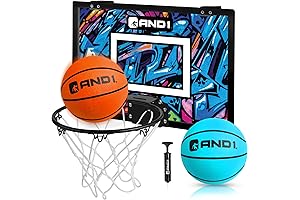 AND1 Over the Door Mini Basketball Hoop: Get Slam Dunking and Up Your Hoops Game!