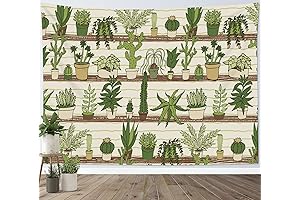 HVEST Cactus Tapestry: A Tranquil Haven of Botanical Beauty