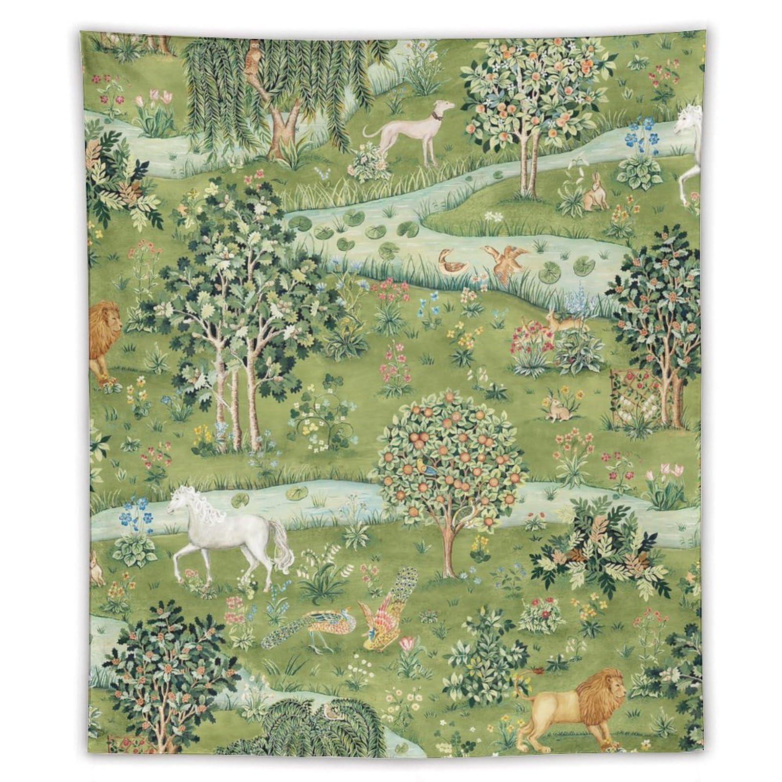 ヨーロッパ式刺繍絵タペストリー: A Cottage in the Forest il_1080xN.4737040480_7sig.jpg