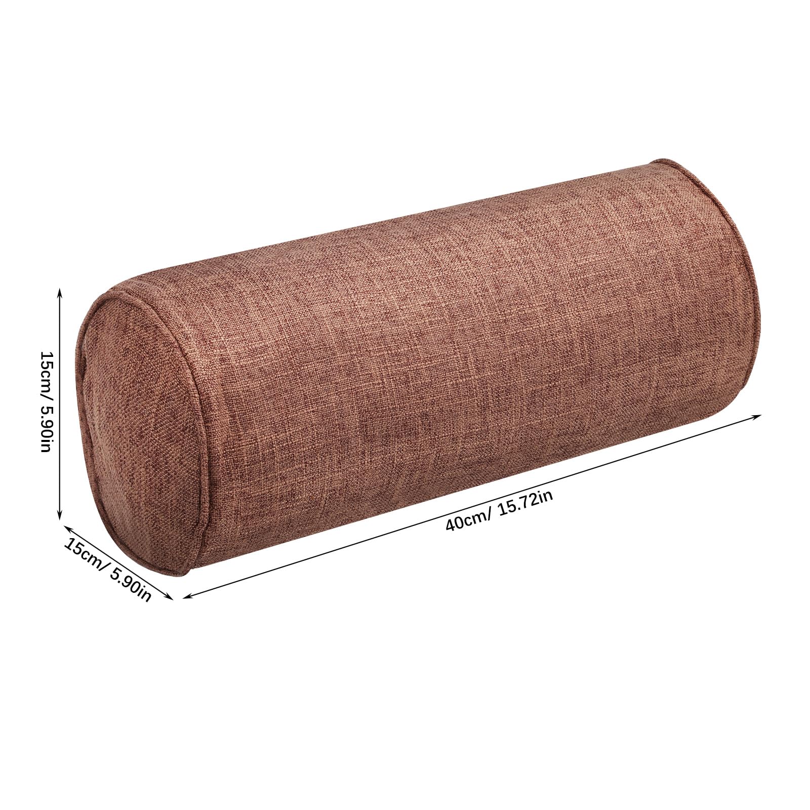 Alipis Cuscino Yoga Bolster Cilindrico di Lino e Cotone per Supporto Multifunzionale per Meditazione e Relax Fisico e Mentale