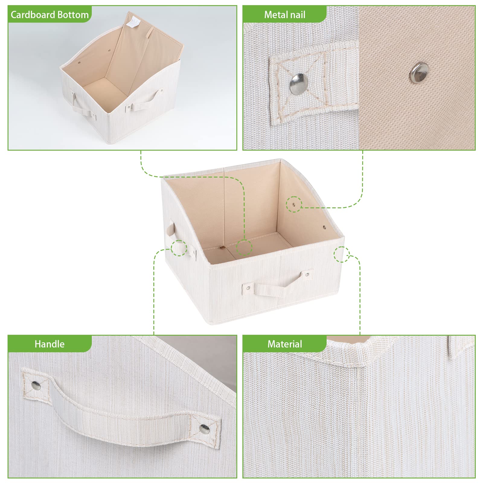 KEEGH Aufbewahrungskörbe 3er Set Grau – Trapezförmige Regalkörbe 50x28x21 Cm Für Schrank & Regal