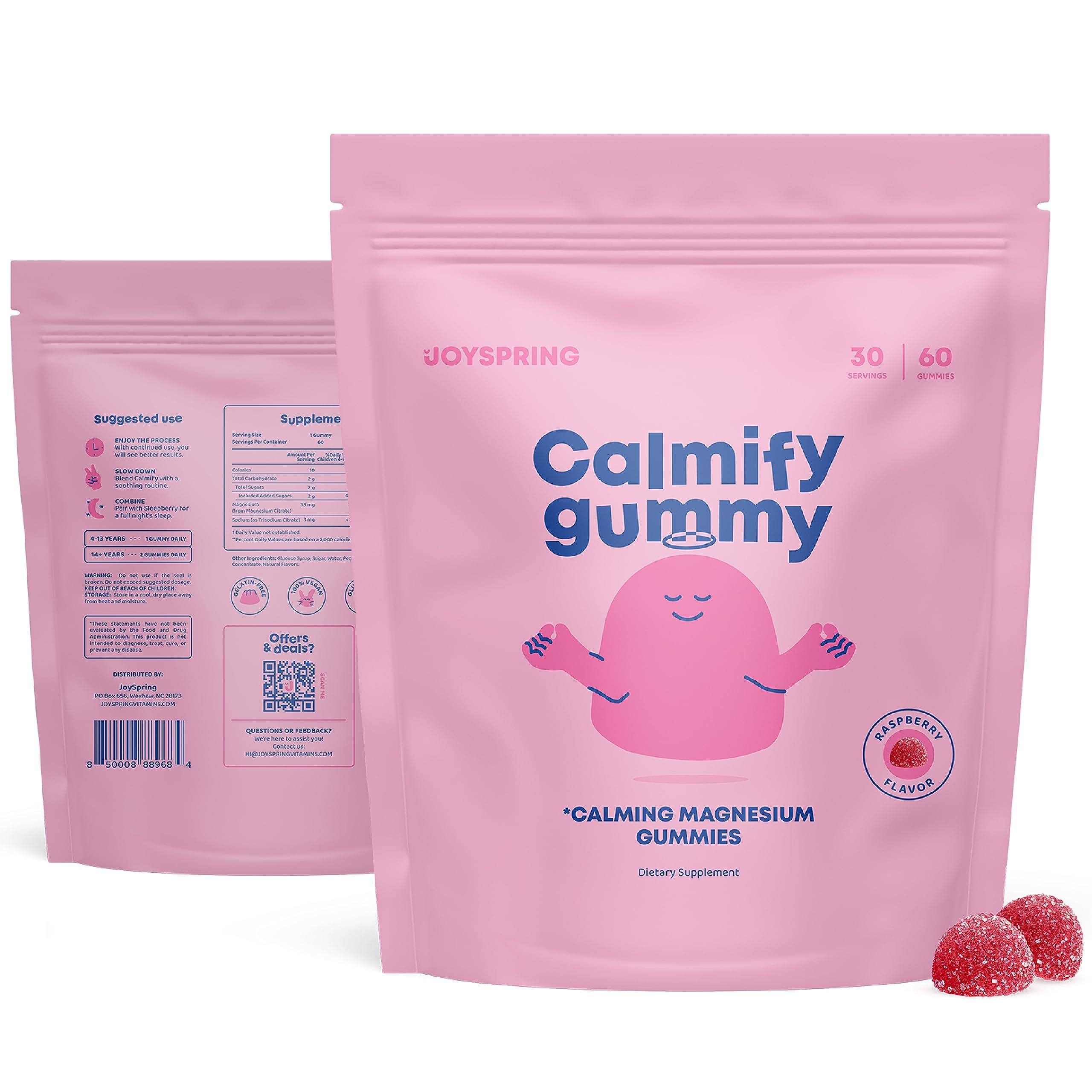 Calm Gummies - Kids Mood Support Supplement - Calming Gummies For Kids - Kids Calming Supplement - Gaba, Lemon Balm, L-theanine, Chamomile - Natural Calm Gummies May Aid Occasional Restlessness